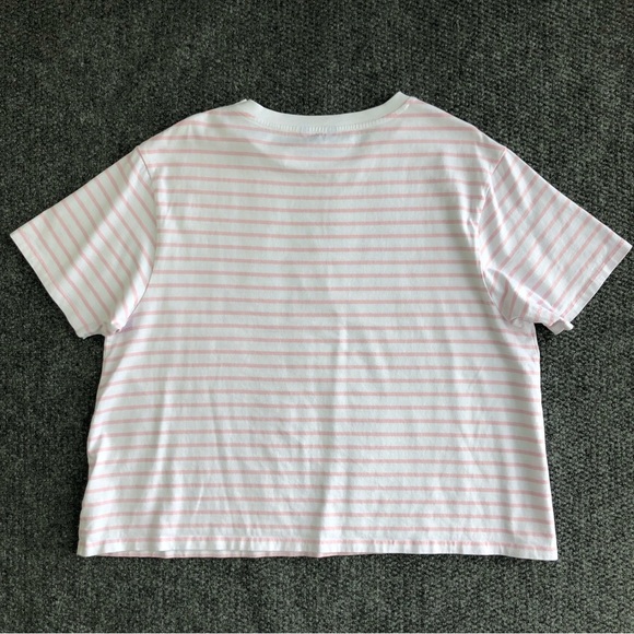 Draper James crewneck t-shirt in pink mariner size 3X - Picture 8 of 9
